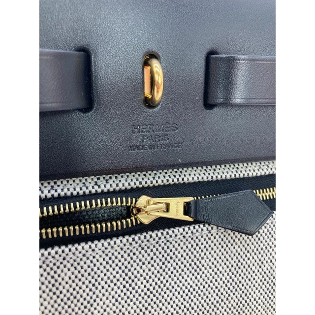 Hermes Herbag Zip Retourne 31 Black Berline / Black Hunter Leather