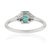 Not Yet Made - Made To Order Certified 0.61 Ct Natural Emerald & Diamond Cluster Ring Size 7.5 - Engagement Gift For Sale - Image 5 of 13