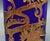 Blue Mid 20th Century Anca Podaru Ama Romanian Copper Overlay Handled Art Glass Nouveau Vase For Sale - Image 8 of 10