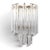Metal Brass and Murano Glass Wall Lamp by Venini by Novaresi For Sale - Image 7 of 7