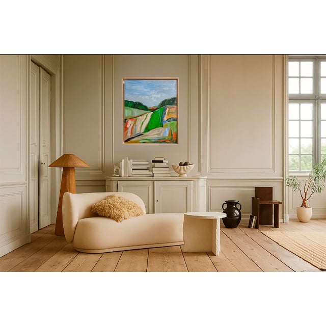 Paint Vers La Clarté, Abstract Landscape, Contemporary, Framed by Sophie Dumont For Sale - Image 7 of 7