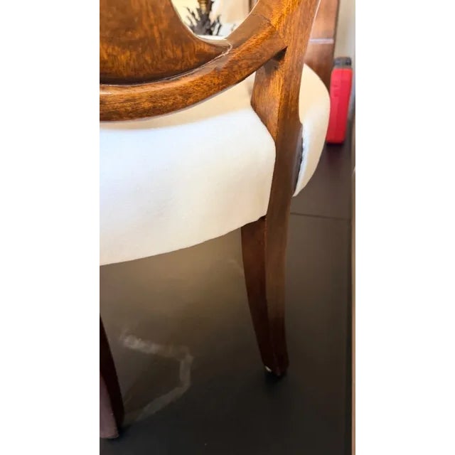 Late 20th Century White Livingroom Accent Chair For Sale - Image 11 of 15