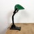 Vintage Green Enamel Banker Lamp, 1930s For Sale - Image 13 of 18