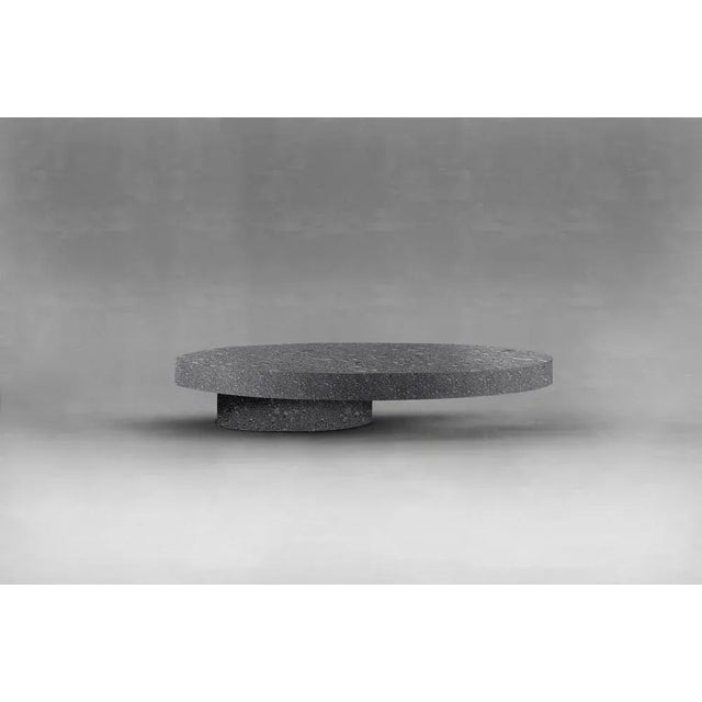 Contemporary Low Basalt Center Table from Collector For Sale - Image 3 of 4