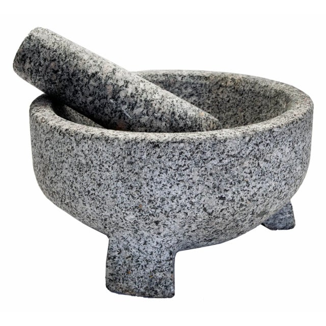 Rustic Mid 20th Century Hand Made Granite Morter & Pestel For Sale - Image 3 of 7