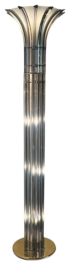 Curve Tryedal Chandelier in Murano, 1980s