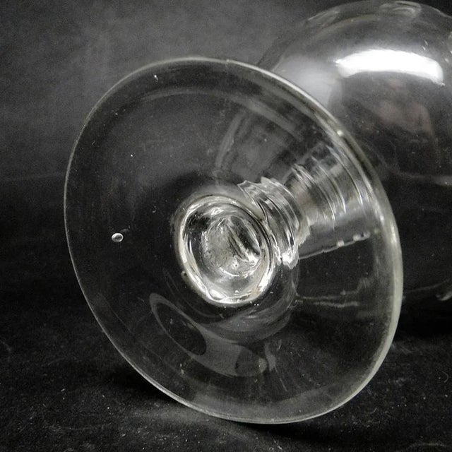 Biedermeier Style Bowl on Stand from Hortensja Glassworks, Poland, 1920s, in Very Good conditions. Designed 1920 to 1949 I...