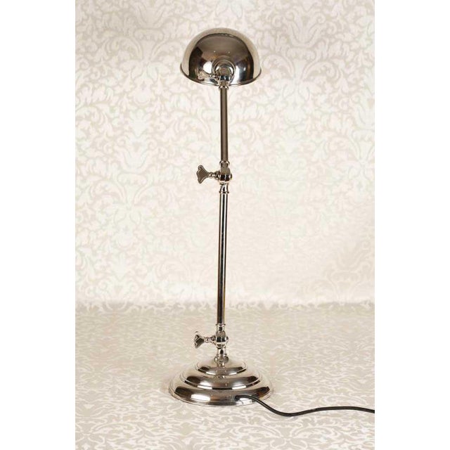 Vintage Chrome Student Desk Lamp For Sale - Image 3 of 12