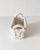 Ceramic 1980s White Ceramic Woven Lattice Rectangular Handled Cachepot or Basket For Sale - Image 7 of 11