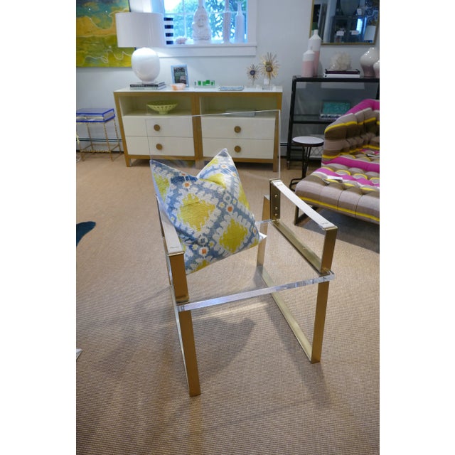 Century Lucite & Brass Halo Chair For Sale In New York - Image 6 of 12