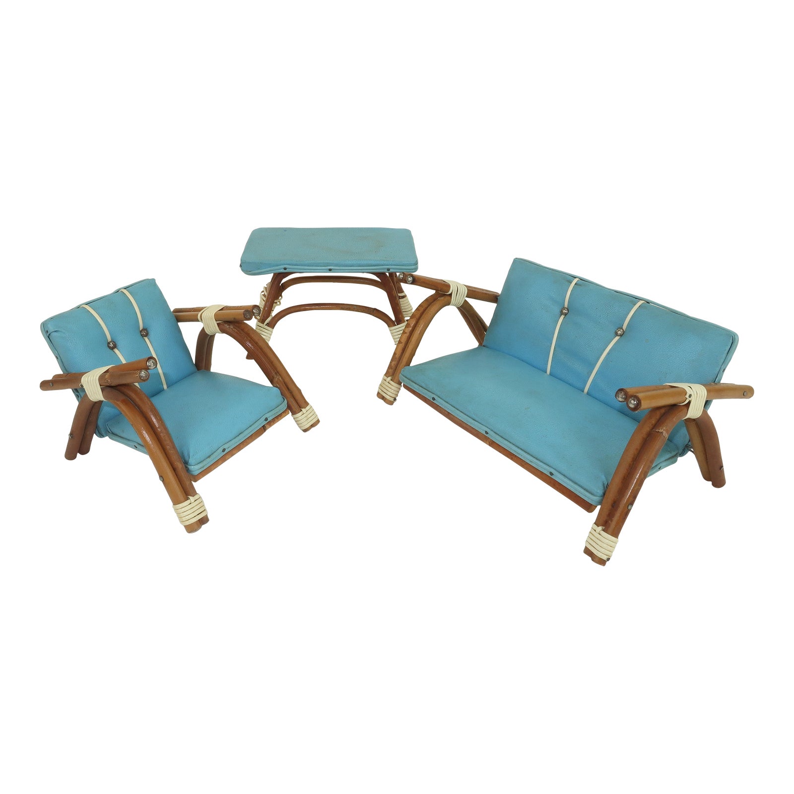 Vintage Bamboo Miniature Furniture, Set of 3 Chairish