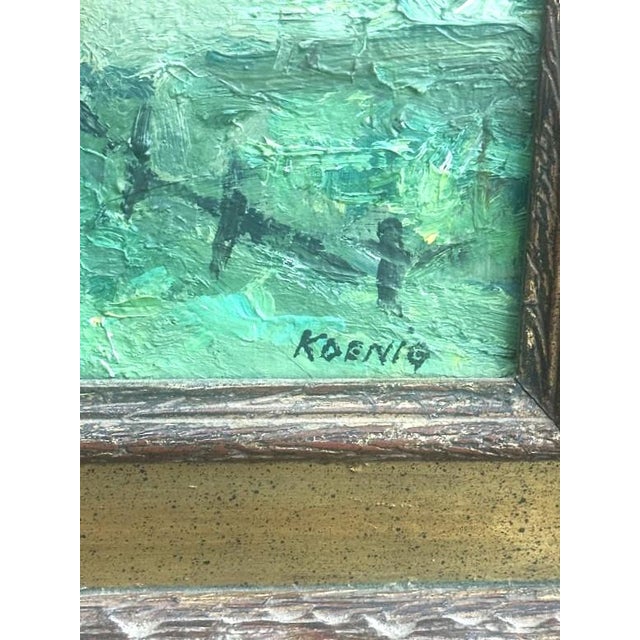 Late 20th Century Vintage Oil on Canvas For Sale - Image 5 of 5