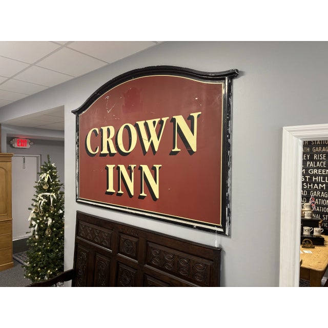 Vintage Crown Inn Pub Sign For Sale - Image 4 of 5