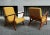 Set of Lounge Chairs with Dark Wood Frame and Yellow Bouclé Fabric, 2000s For Sale - Image 6 of 7