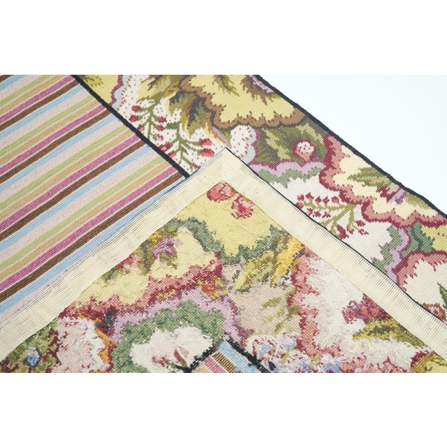 Hand Knotted Needle Point Wool Rug 3'0" X 8'0" For Sale - Image 9 of 10
