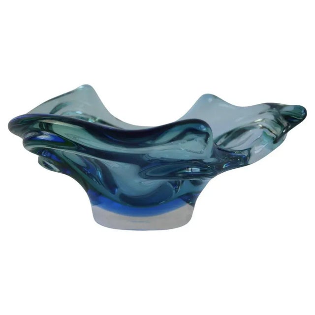Mid-Century Modern Czech Art Glass Bowl by Chribska, 1960s For Sale - Image 13 of 13