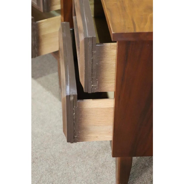 Mid 20th Century Walnut End Tables - a Pair For Sale - Image 9 of 11