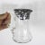 Beautiful glass pitcher with silver overlay. Would look fabulous on your bar cart to hold mixed cocktails. The silver is...