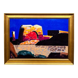 Conrad Buff — Rainbow Mesa Desert Mountain Landscape - Oil Painting For Sale