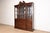 English Ethan Allen Georgian Solid Cherry Wood Breakfront Bookcase Cabinet For Sale - Image 3 of 13