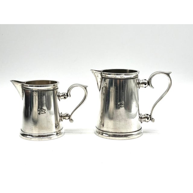 Art Deco Silver Aux Trois Faisans Bowl and Pitchers from Lafond, Paris, France, 1920s, Set of 3 For Sale - Image 11 of 18