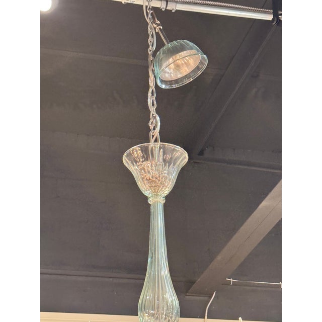 Early 21st Century Murano Fontana Green Chandelier For Sale - Image 5 of 6