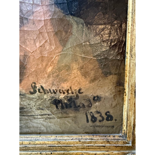 Portraiture Dutch Portrait of a Man Dated 1838 in Original Frame For Sale - Image 3 of 12