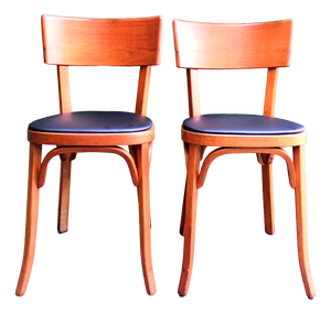 Vintage Bistro Chairs from Baumann, 1960s, Set of 2