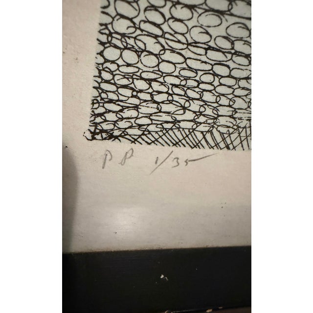 1980s “Duet" by Ovadia Alkara Framed, Signed, Numbered 1/35 Printers Proof 27” X 21” For Sale - Image 12 of 12