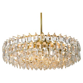 Large Crystal Glass Chandelier from Bakalowis & Sons, , Austria, 1950s For Sale