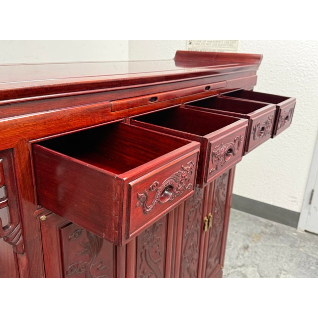 Wood Asian Rosewood Cabinet For Sale - Image 7 of 12