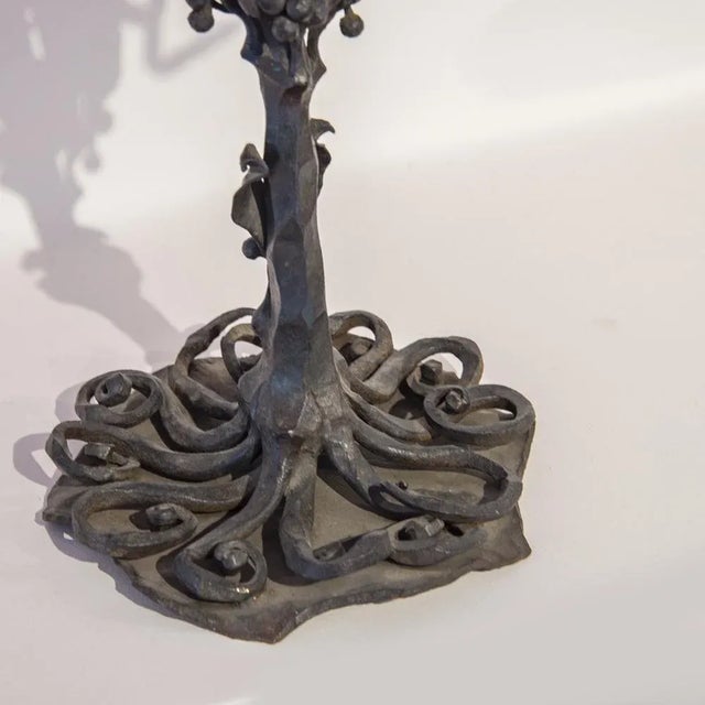 Red Wrought Iron Structure by Umberto Bellotto, 1890s For Sale - Image 3 of 5