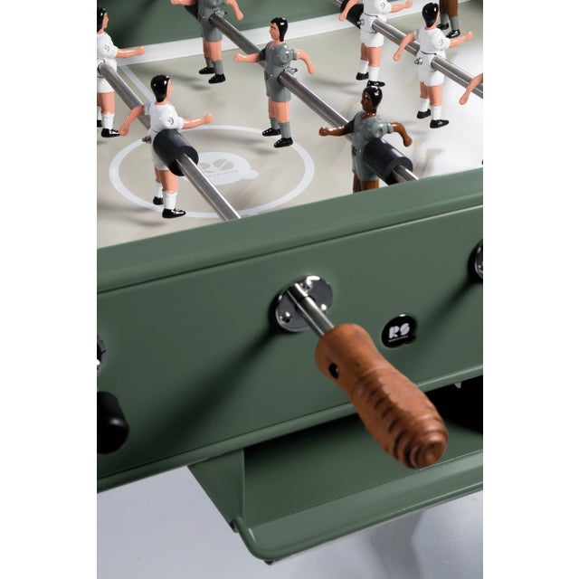 RS Barcelona RS2 Stainless Steel Foosball Table, Green For Sale - Image 4 of 5