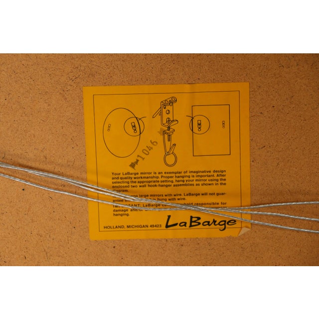 Vintage LaBarge Chinoiserie Silver-Leaf Reverse-Painted Wall Mirror — 1970s For Sale - Image 18 of 18