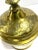 Indian 1960s Etched Brass Tobacco Jar With Lid – Indian Floral Brass Trinket Jar or Boho Catchall For Sale - Image 3 of 8