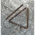Vintage Rusted Metal Triangle Dinner Bell For Sale - Image 10 of 12