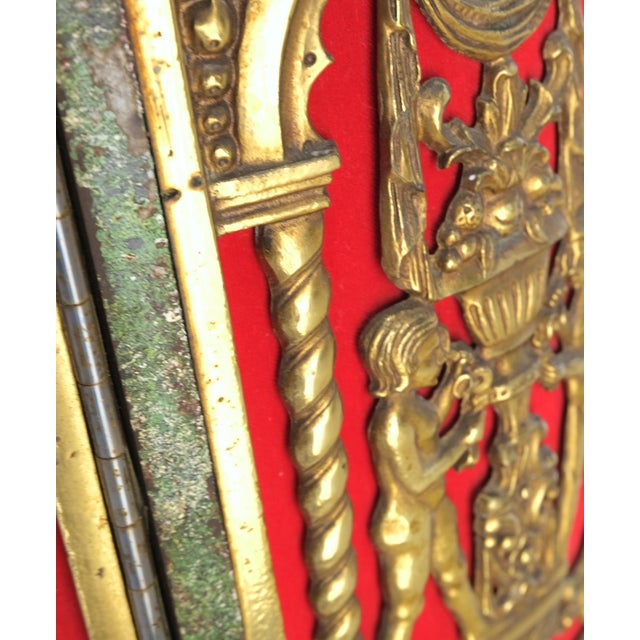 Alberto Giacometti Demi Lune Bronze Ornaments Mount Decorated Petit Console Table w/ Chair Mint For Sale - Image 4 of 18