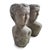Mid 20th Century Pair of Vintage Stone Garden Goddess Busts For Sale - Image 5 of 11