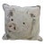 Square Pillow With a Pig Portrait Print, Made in U K For Sale
