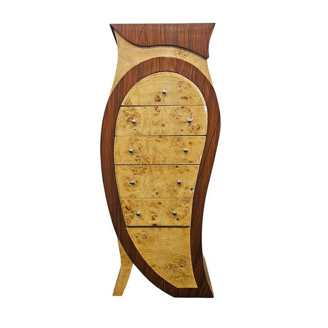 Burl Chest of Drawers, 1980s For Sale - Image 9 of 9