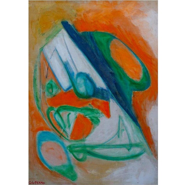 Giorgio Lo Fermo, Informal Painting, 2018, Oil Painting on Canvas For Sale