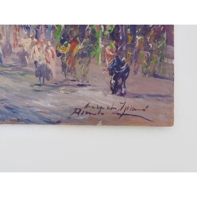 1950s Riccardo Capone, Procession, 1950s-1960s, Oil on Wood For Sale - Image 5 of 8