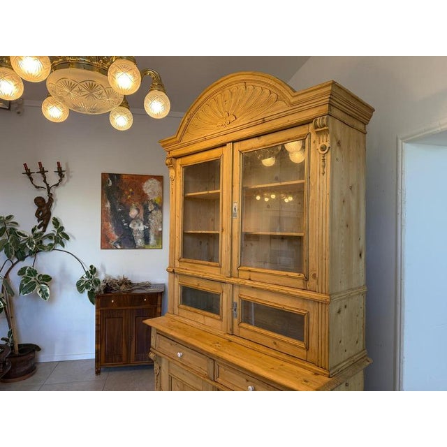 19th Century Gründerzeit Display Kitchen Credenza in Spruce, 1880s For Sale - Image 5 of 17
