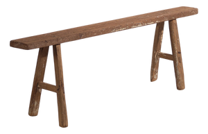 Antique Long Bench in Elm, 1870s