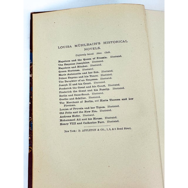 Animal Skin Late 19th Century Muhlbach Novels Leather Bound Books- Set of 6 For Sale - Image 7 of 9