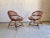 Italian Wicker Armchairs, 1950s, Set of 2, in Very Good conditions. Designed 1950 to 1959
