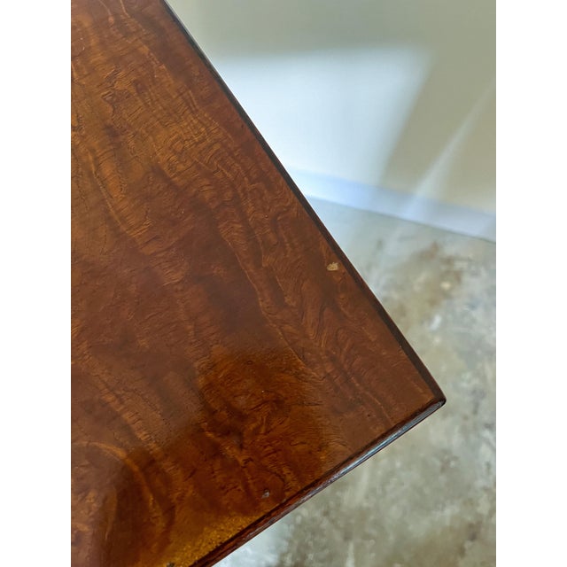 1970s Italian Burl-Wood Parsons Console/Desk | Chairish