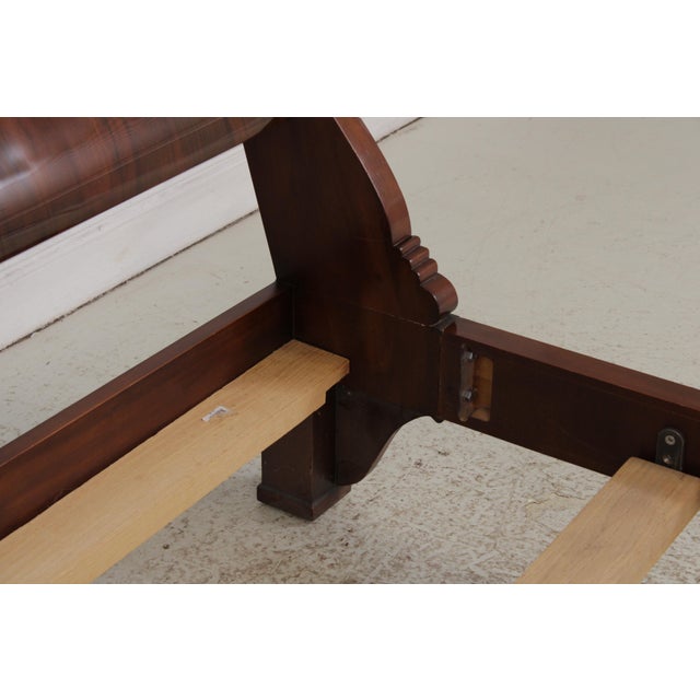 John Widdicomb Russian Empire King Size Walnut Bed For Sale - Image 9 of 14