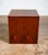 Mid Century Modern Side Table Square End Tambour Door Walnut Wood Vintage For Sale - Image 4 of 8