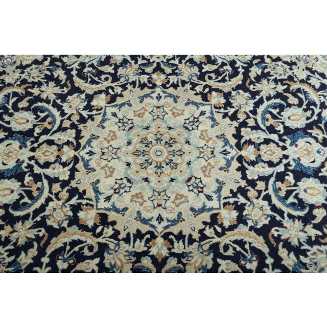 Hand-Knotted Oriental Rug with Silk For Sale - Image 6 of 12